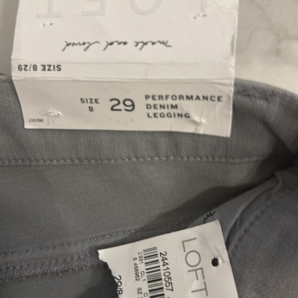 Loft Women's Gray performance denim legging Jeans - Picture 3 of 3